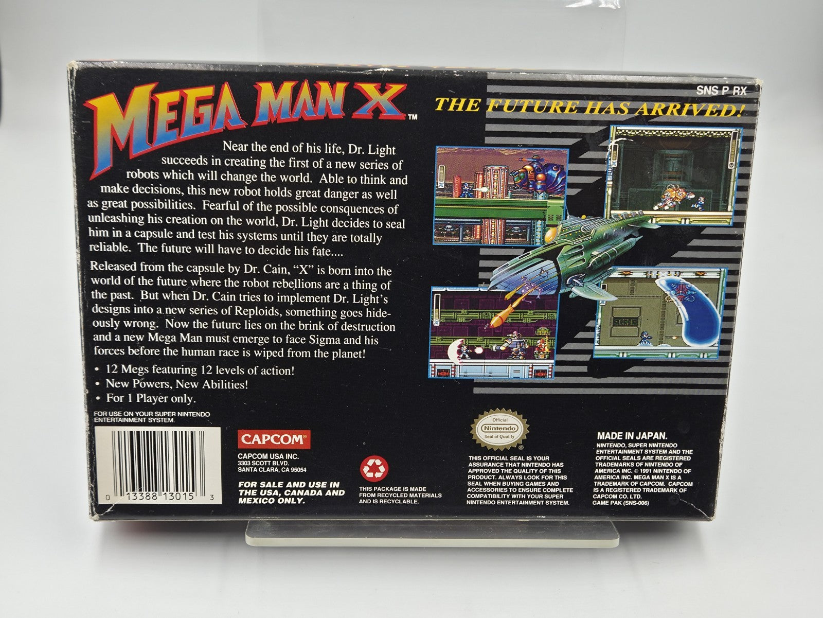 SNES Super Nintendo Mega Man X mit OVP und Anleitung NTSC USA