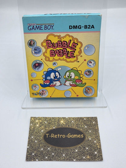 Nintendo Game Boy Classic Spiel Bubble Bobble mit OVP und Anleitung Japan - T-Retro-Games 