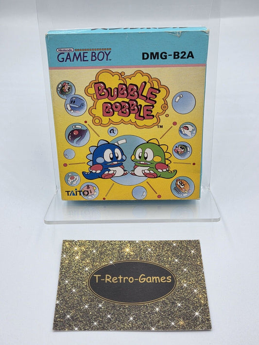 Nintendo Game Boy Classic Spiel Bubble Bobble mit OVP und Anleitung Japan - T-Retro-Games 