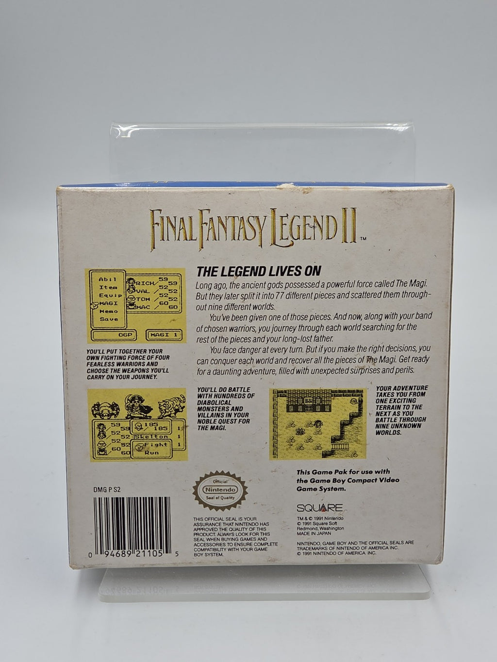 Game Boy Classic Spiel Final Fantasy Legend II mit OVP + Anleitung USA