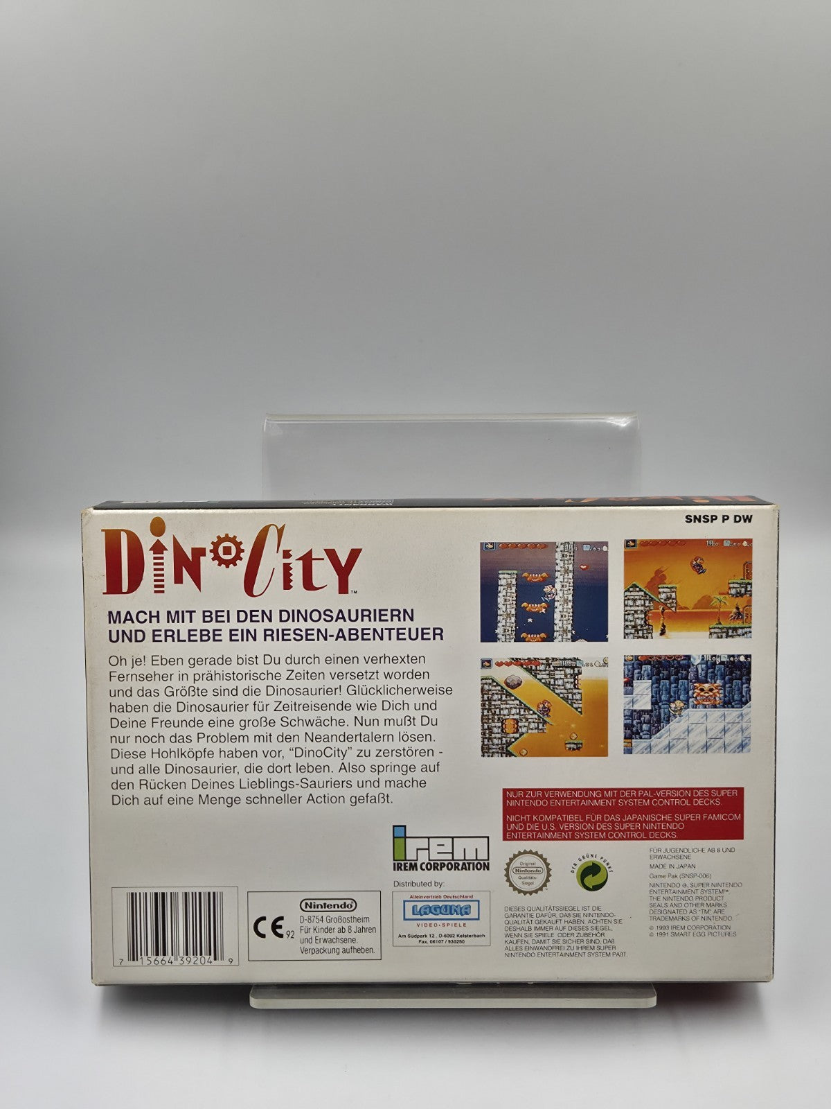 SNES Super Nintendo Dino City mit OVP und Anleitung NOE