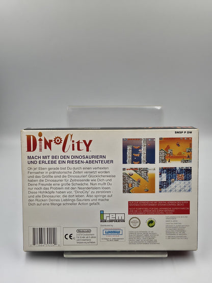 SNES Super Nintendo Dino City mit OVP und Anleitung NOE