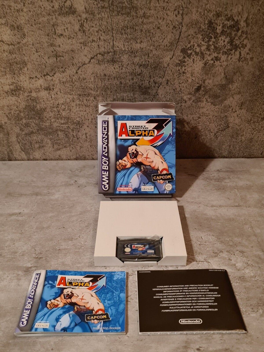Nintendo Game Boy Advance Street Fighter Alpha 3 mit OVP und Anleitung EUR - T-Retro-Games 