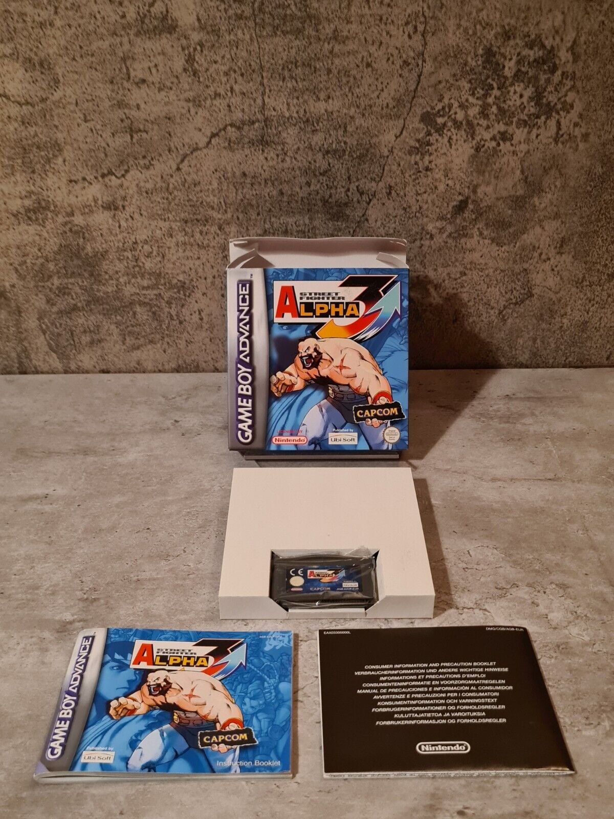 Nintendo Game Boy Advance Street Fighter Alpha 3 mit OVP und Anleitung EUR - T-Retro-Games 