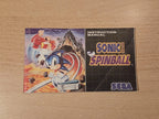 Sega Mega Drive Sonic Spinball Instruction Booklet Spielanleitung
