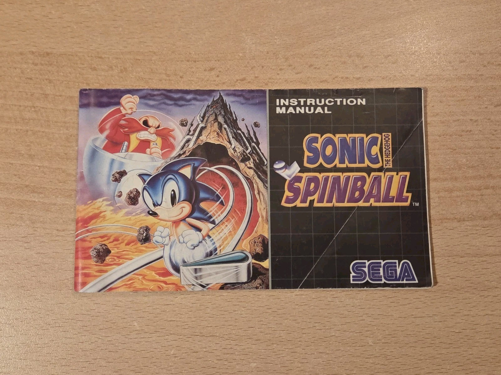 Sega Mega Drive Sonic Spinball Instruction Booklet Spielanleitung