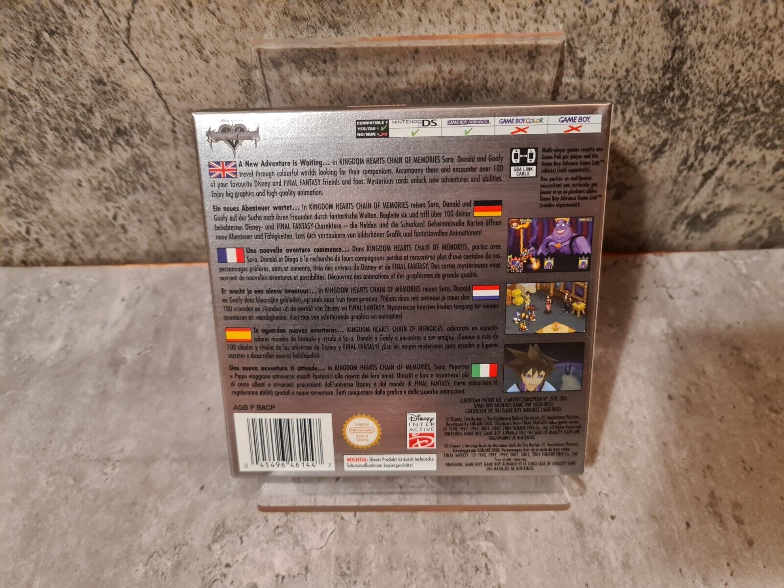 Gameboy Advance Kingdom Hearts Chain of Memories mit OVP und Anleitung EUR - T-Retro-Games 