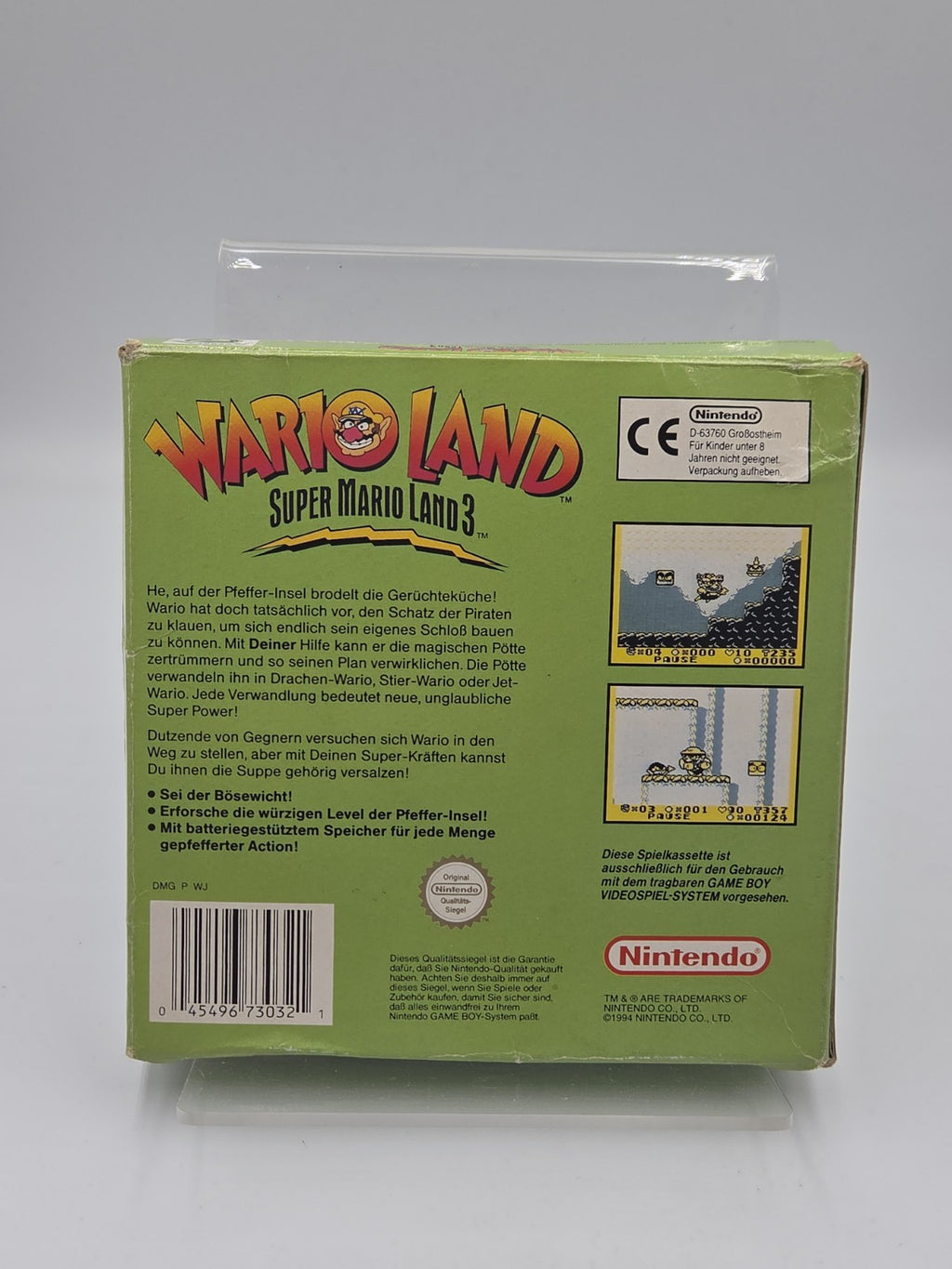 Nintendo Game Boy Wario Land Super Mario Land 3  mit OVP und Anleitung NOE