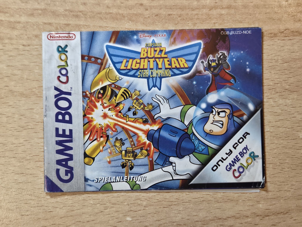 Game Boy Color Spielanleitung Captain Buzz Lightyear Star Command NOE