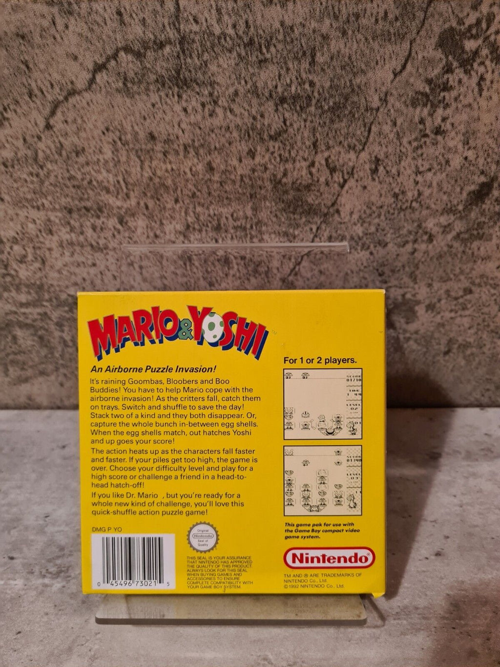 Nintendo Game Boy Classic Mario & Yoshi mit OVP und Anleitung UKV - T-Retro-Games 