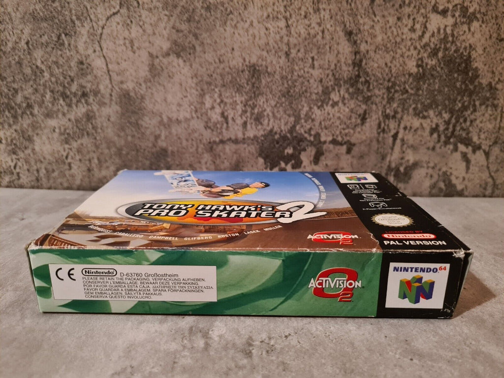 N64 Nintendo 64 Tony Hawk's Pro Skater 2 mit OVP und Anleitung UKV - T-Retro-Games 