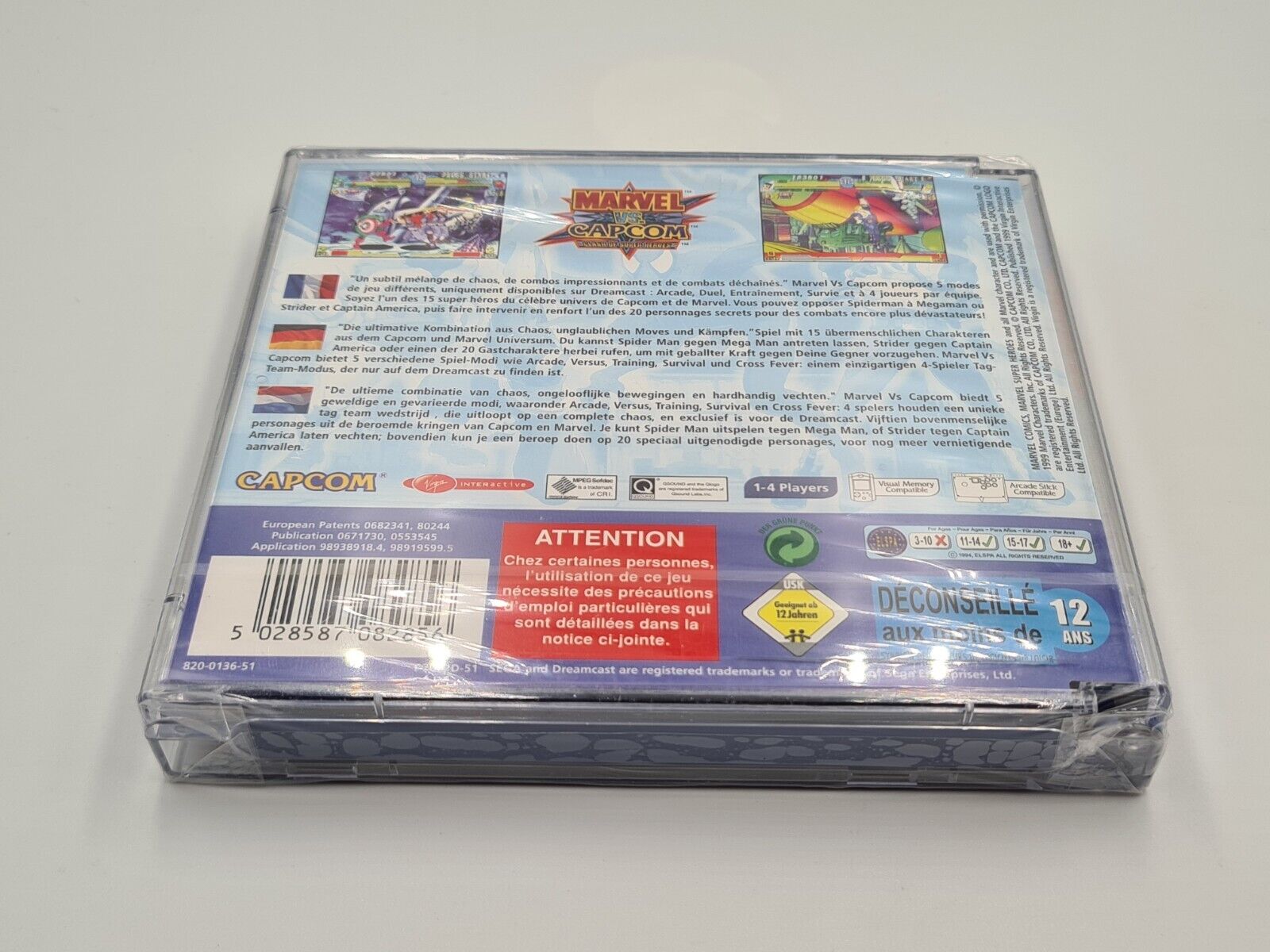 Sega Dreamcast Marvel vs. Capcom Clash of Super Heroes Sealed Neu New Unused - T-Retro-Games 