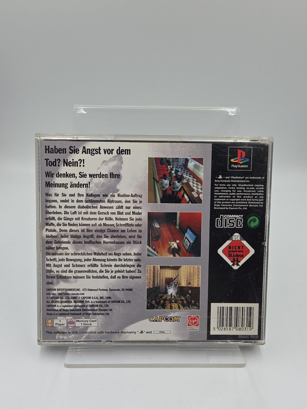PS1 Playstation 1 Spiel Resident Evil mit OVP und Anleitung Deutsch