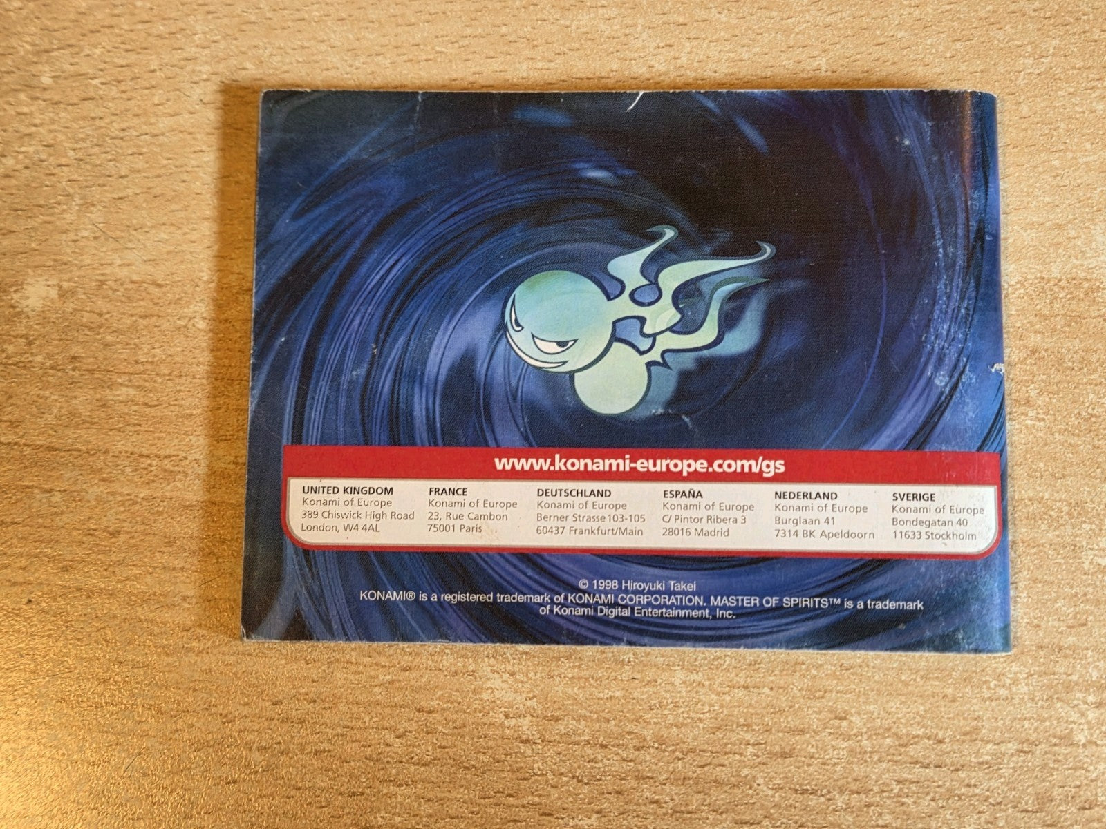 Nintendo Game Boy Advance Shaman King Master of Spirits 2 Spielanleitung EUR