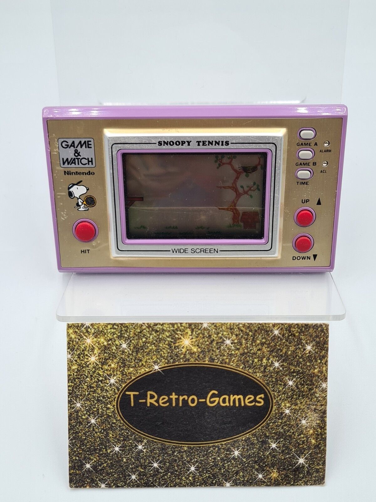 Nintendo Game & Watch Snoopy Tennis Konsole Console 1982 Wide Screen - T-Retro-Games 