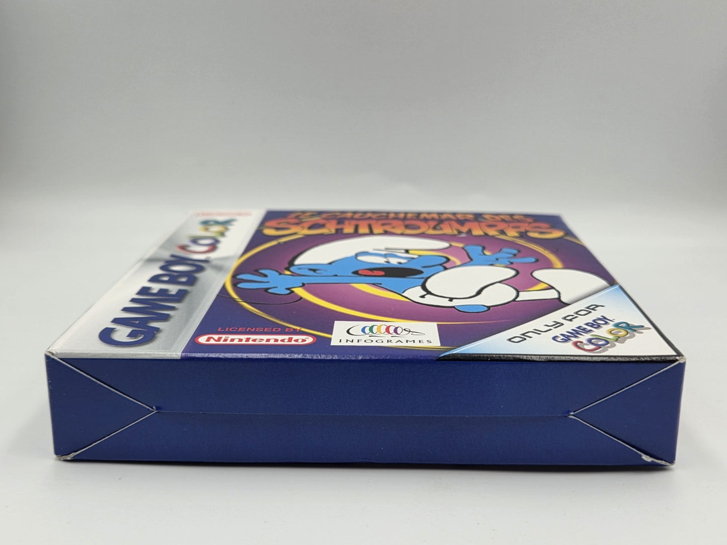 Nintendo Game Boy Color Le Cauchemar Des Schtroumpfs mit OVP und Anleitung FAH