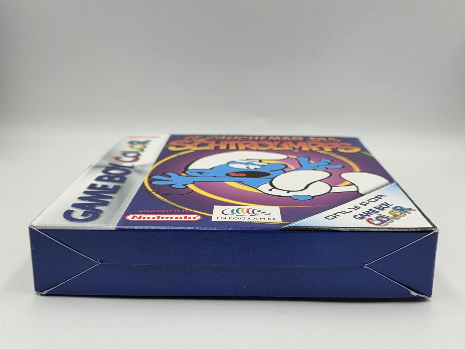 Nintendo Game Boy Color Le Cauchemar Des Schtroumpfs mit OVP und Anleitung FAH
