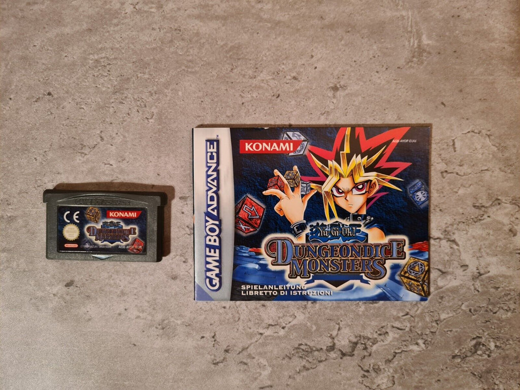 Gameboy Advance Yu-Gi-Oh Dungeon Dice Monsters mit OVP und Anleitung EUR - T-Retro-Games 