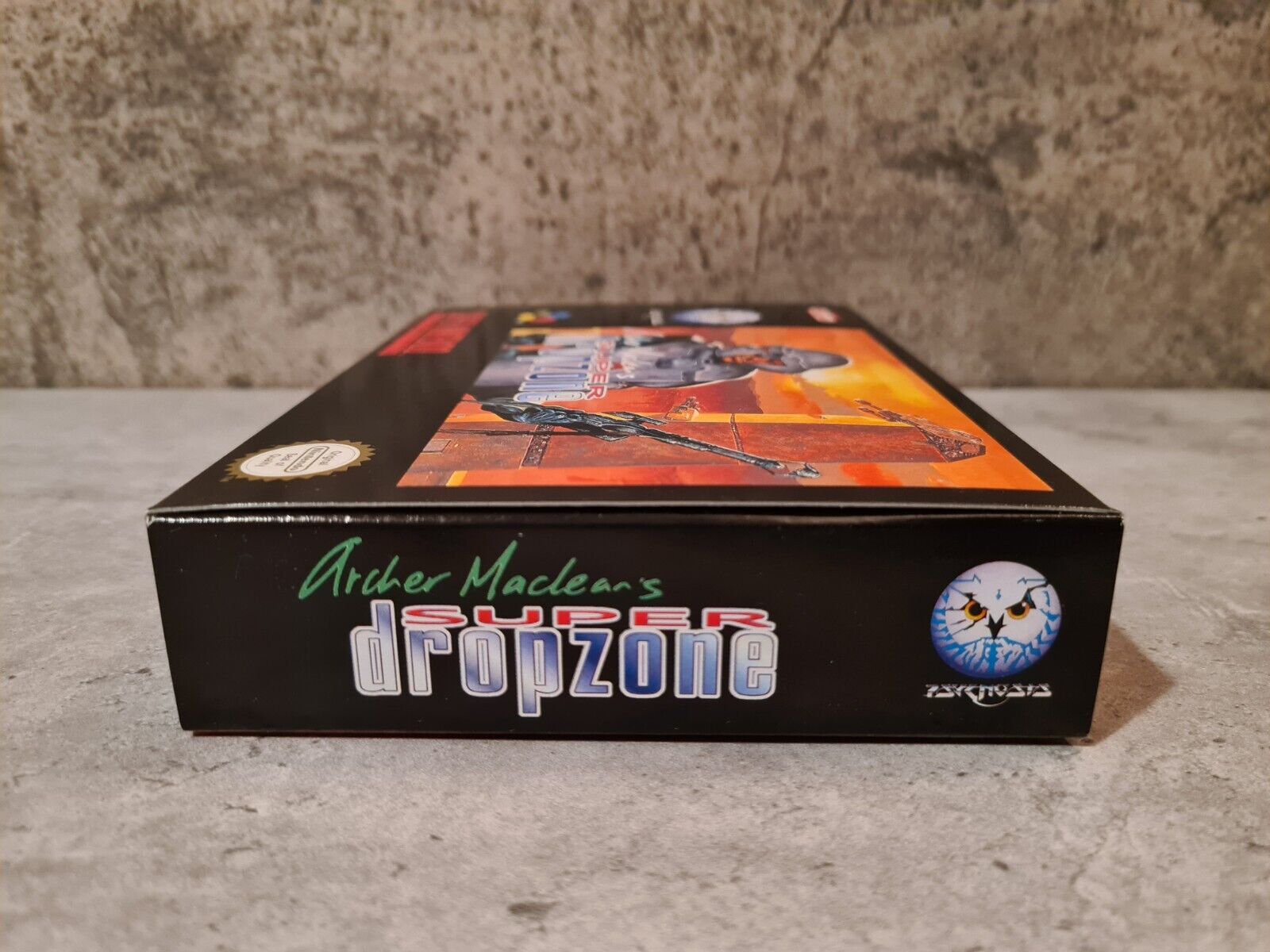 SNES Super Nintendo Super Dropzone mit OVP und Anleitung EUR - T-Retro-Games 