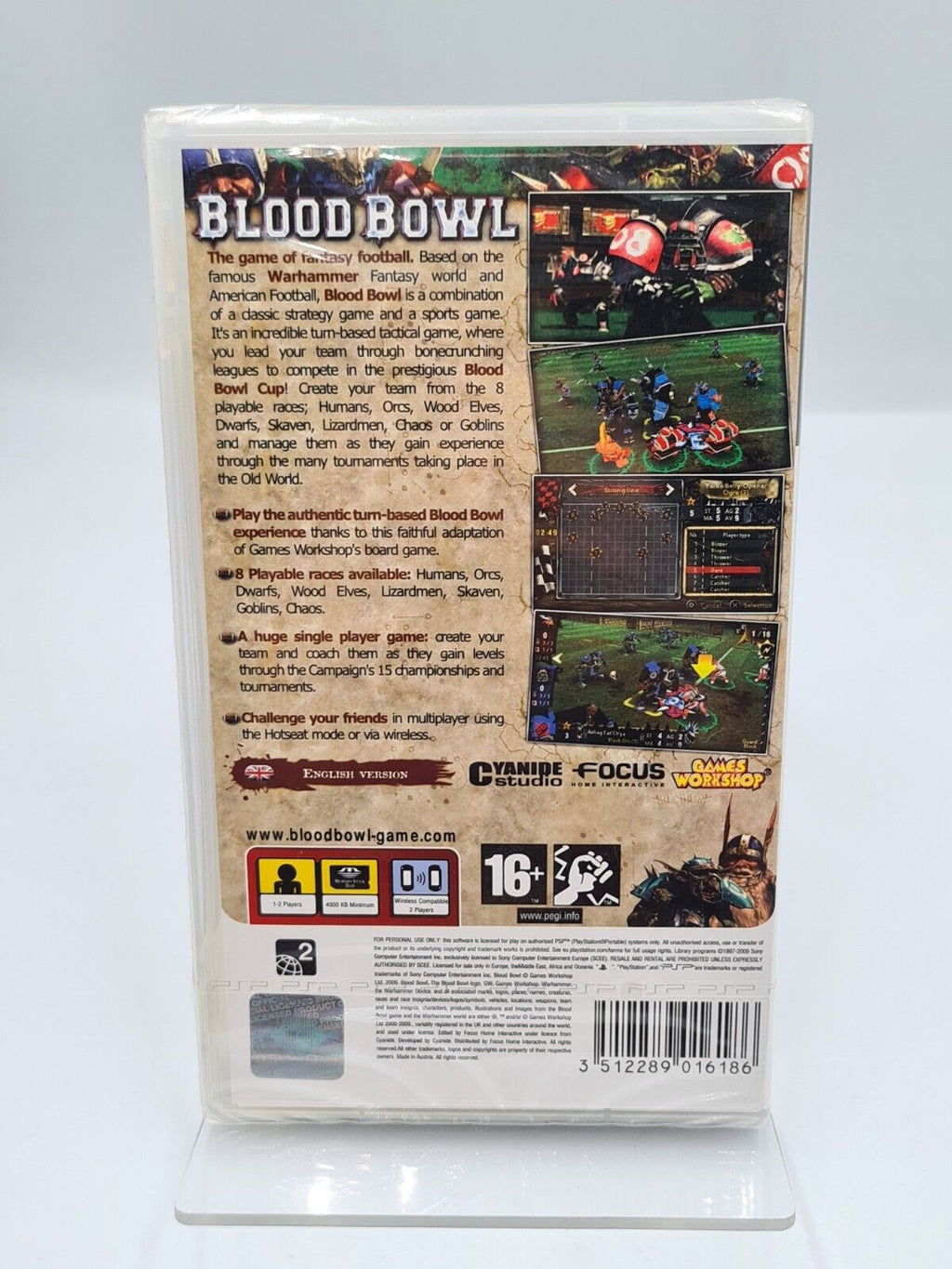 Sony PSP Spiel Blood Bowl OVP Neu NEW Sealed Englisch - T-Retro-Games 