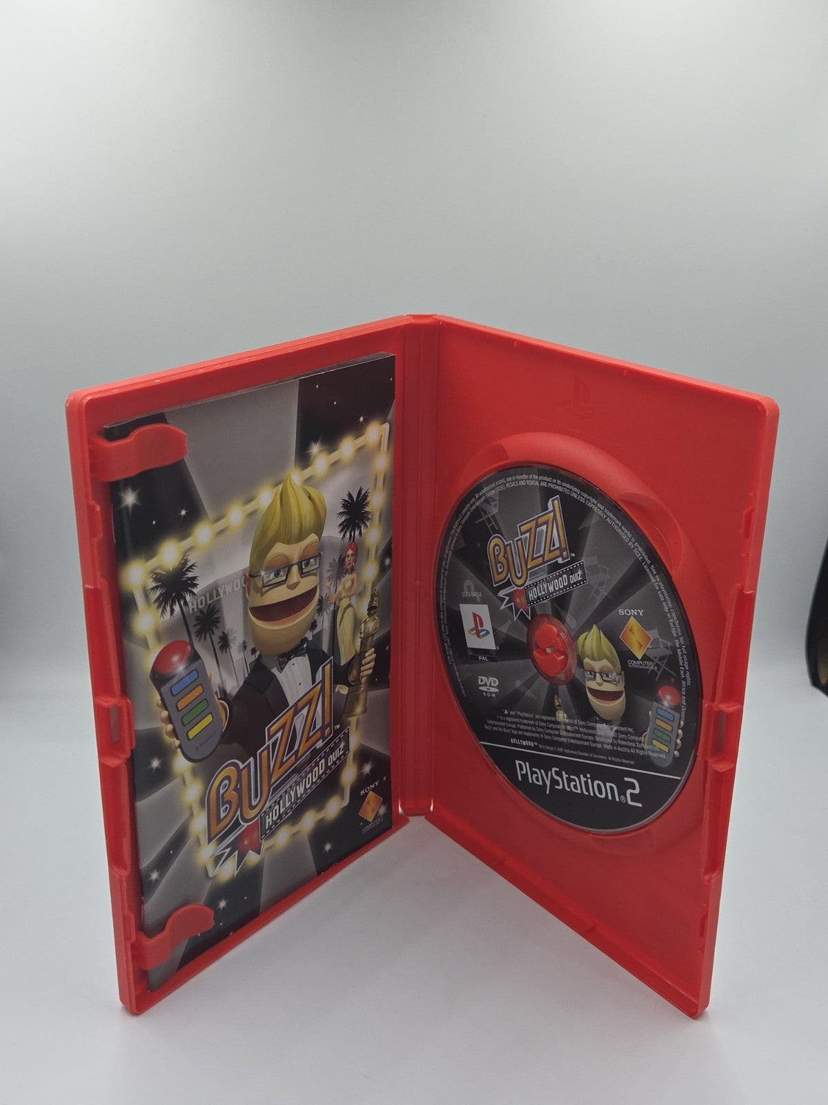 PS2 Playstation 2 Spiel Buzz! Hollywood Quiz mit OVP und Anleitung Multilingual