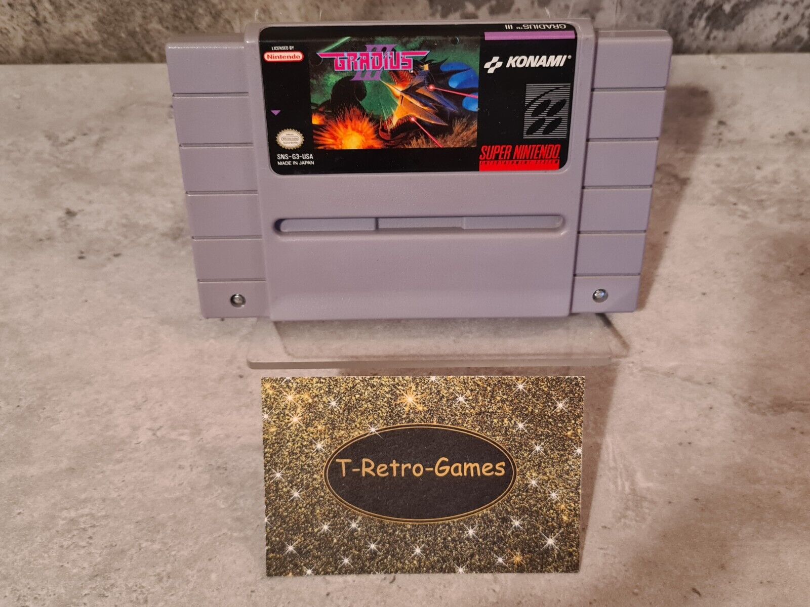 SNES Super Nintendo Gradius NTSC USA Modul - T-Retro-Games 