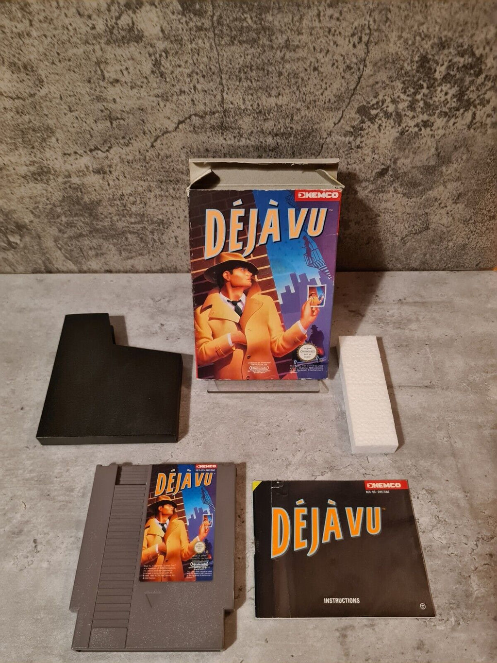 Nintendo NES Deja Vu mit OVP und Anleitung SWE - T-Retro-Games 