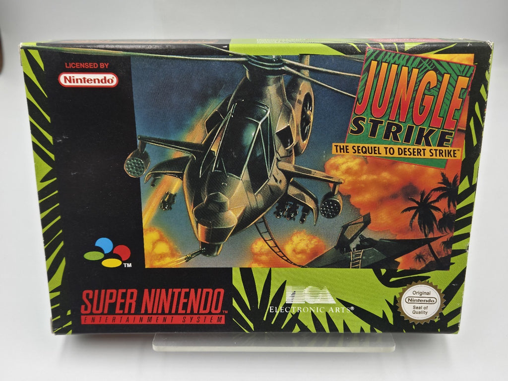 Super Nintendo Jungle Strike The Sequel To Desert Strike + OVP und Anleitung EUR