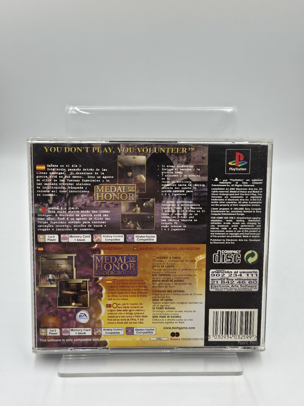 PS1 Spiel Medal of Honor 2 Games In 1 mit OVP + Anleitung Multilingual