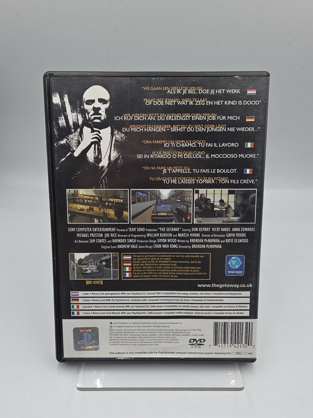 PS2 Playstation 2 Spiel The Getaway mit OVP + Anleitung Multilingual 