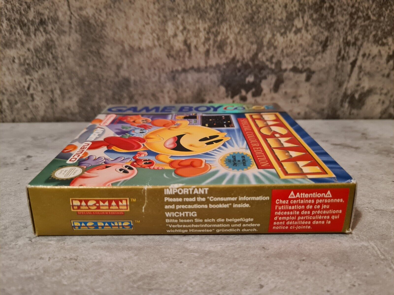 Nintendo Game Boy Color Pac-Man Special Colour Edition mit OVP und Anleitung EUR - T-Retro-Games 