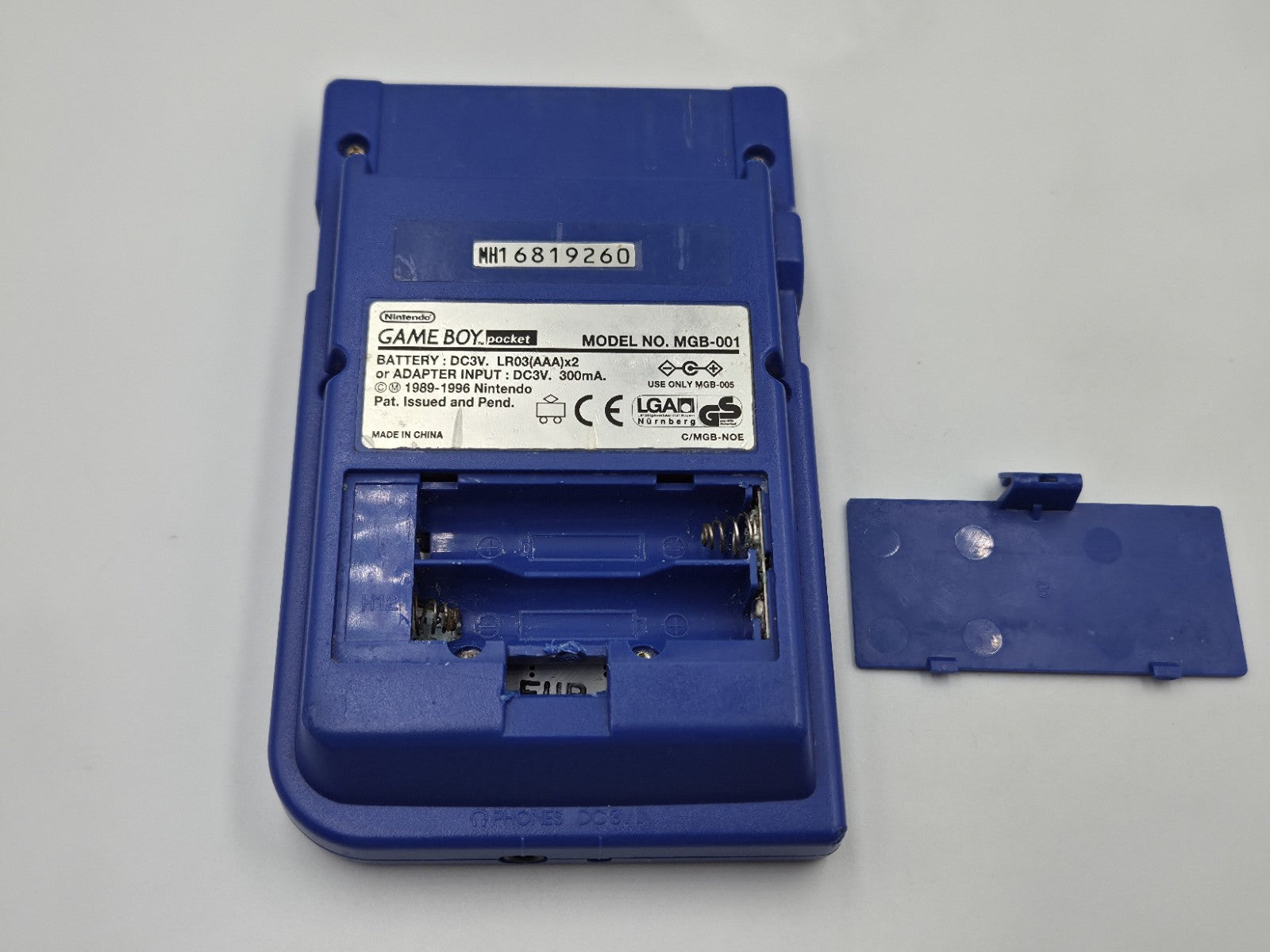 Nintendo Game Boy Pocket Blau Blue Konsole Console mit Case  