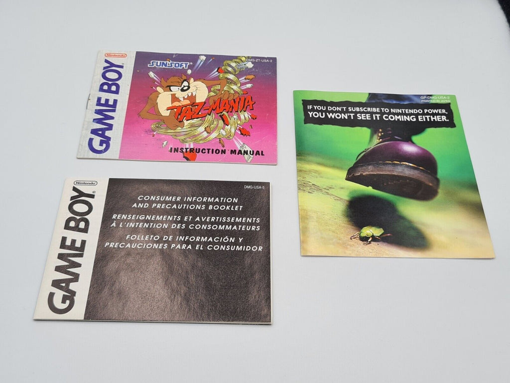 Nintendo Game Boy Classic Taz-Mania mit OVP und Anleitung USA - T-Retro-Games 