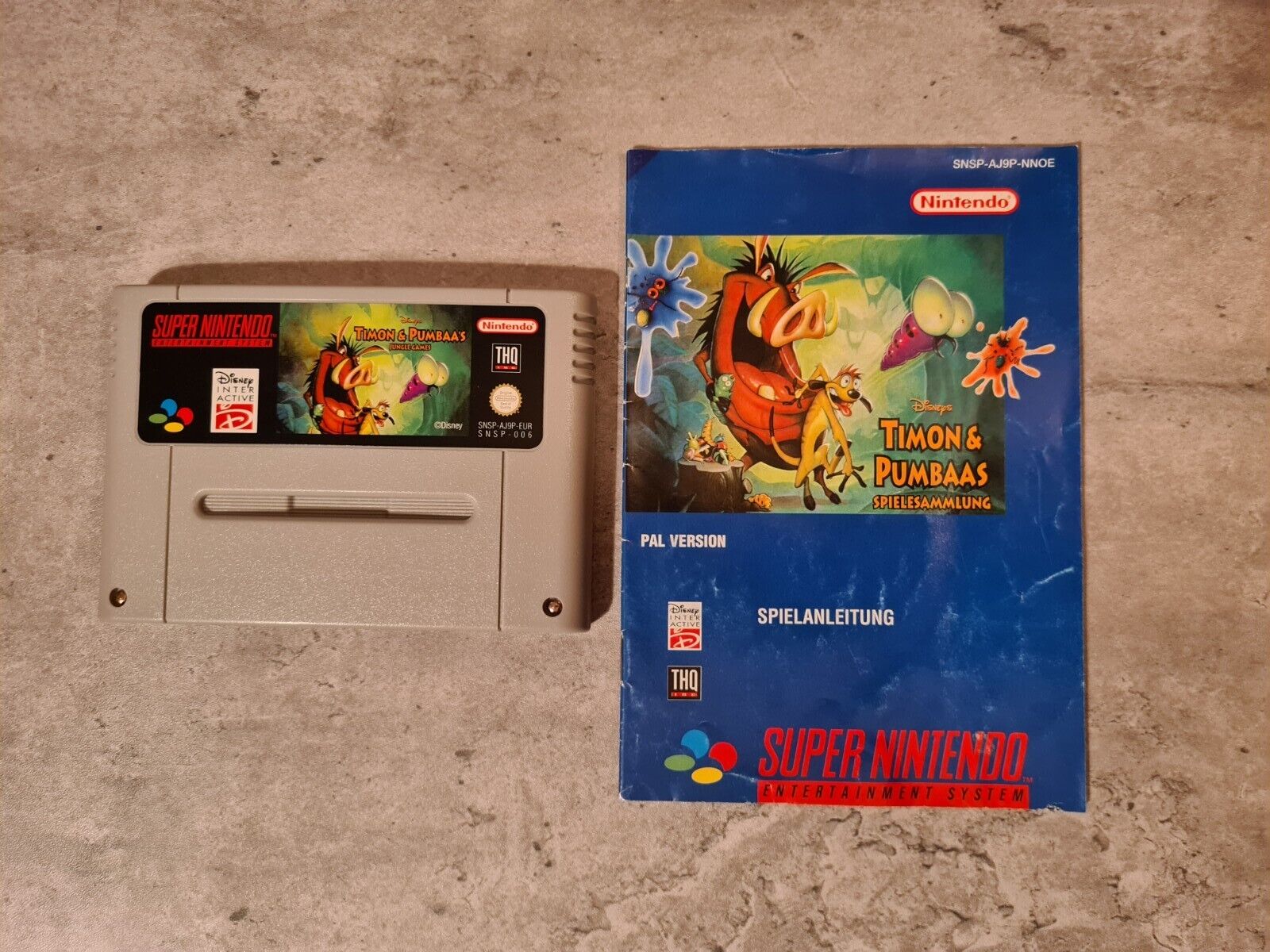 Super Nintendo Disney's Timon & Pumbaas Spielesammlung mit OVP und Anleitung NOE - T-Retro-Games 