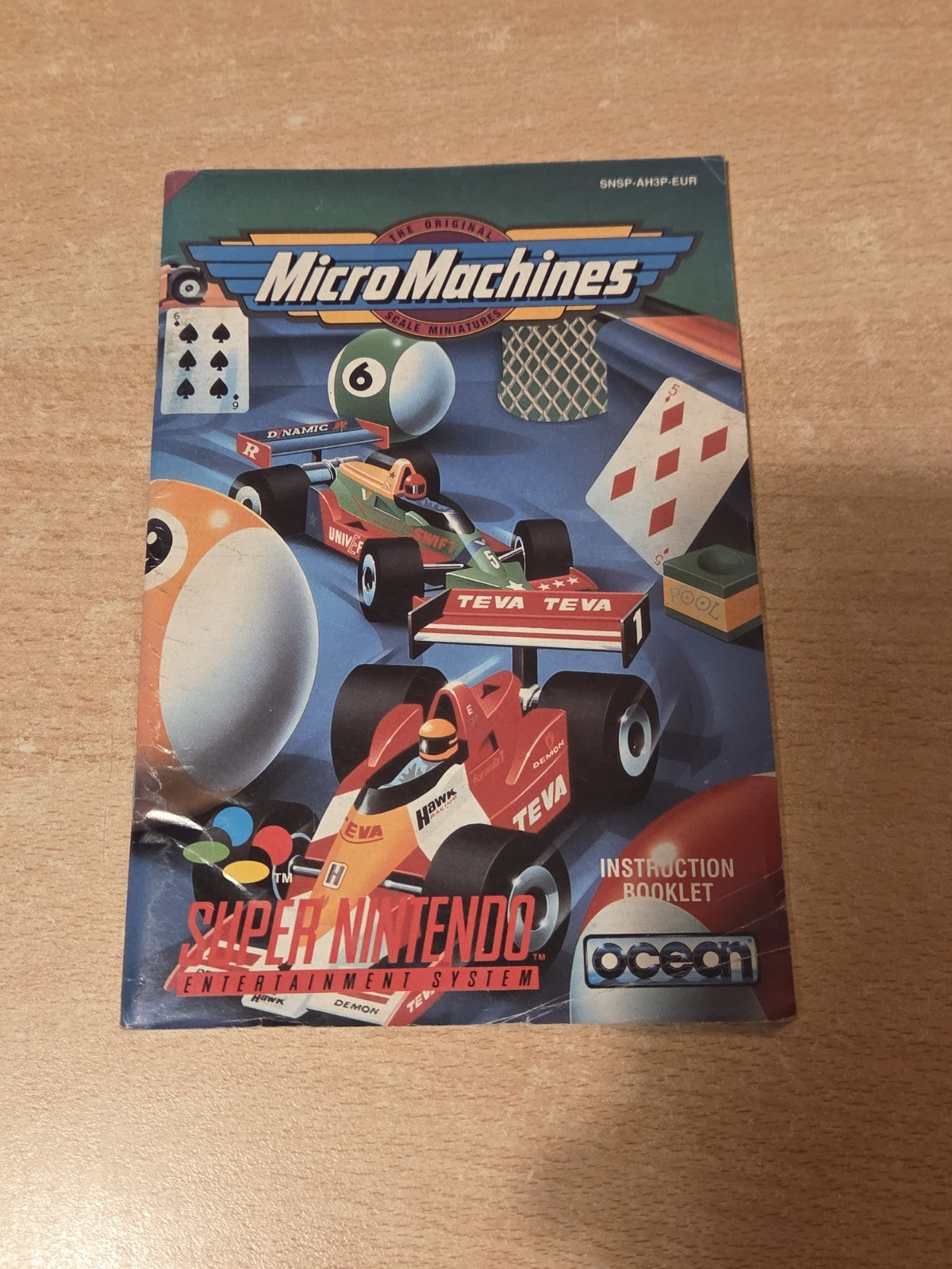 SNES Super Nintendo Micro Machines Spielanleitung Instruction Booklet EUR