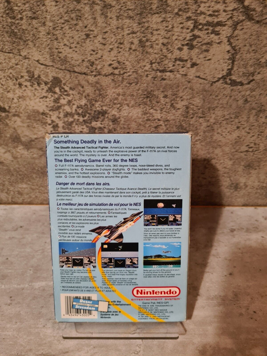 NES Stealth A°T°F mit OVP und Anleitung FRA - T-Retro-Games 