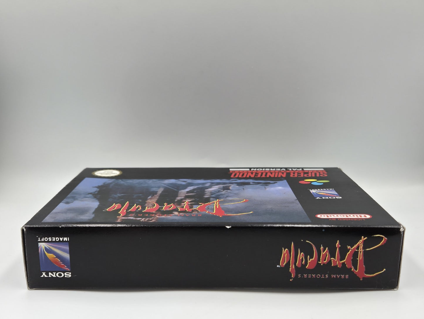 SNES Super Nintendo Spiel Bam Stoker's Dracula mit OVP und Anleitung ITA