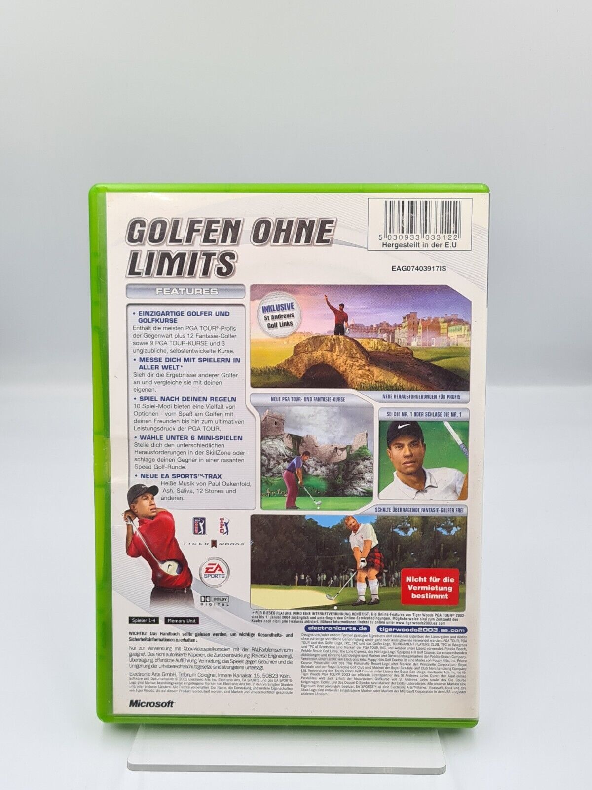 XBOX Spiel Tiger Woods PGA Tour 2003 mit OVP und Anleitung Deutsch - T-Retro-Games 