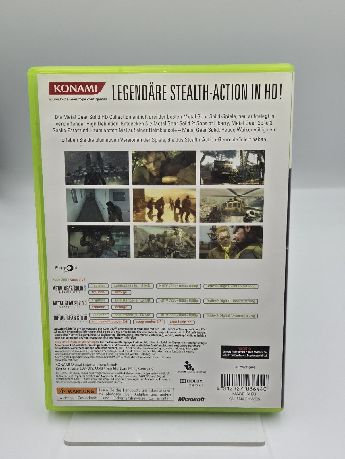XBOX360 Metal Gear Solid HD Collection  mit OVP und Anleitung Deutsch 