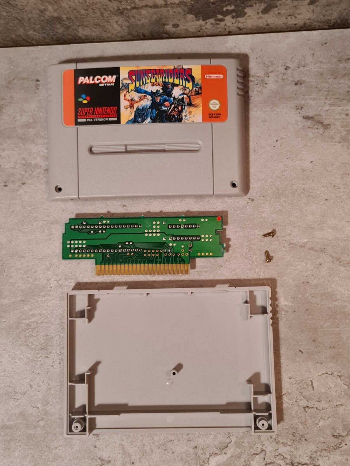 SNES Super Nintendo Sunset Riders mit OVP und Anleitung NOE - T-Retro-Games 