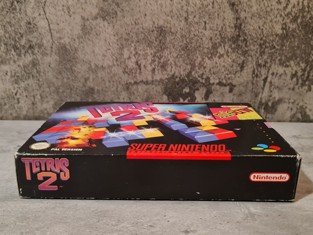 SNES Super Nintendo Tetris 2 mit OVP und Anleitung NOE - T-Retro-Games 