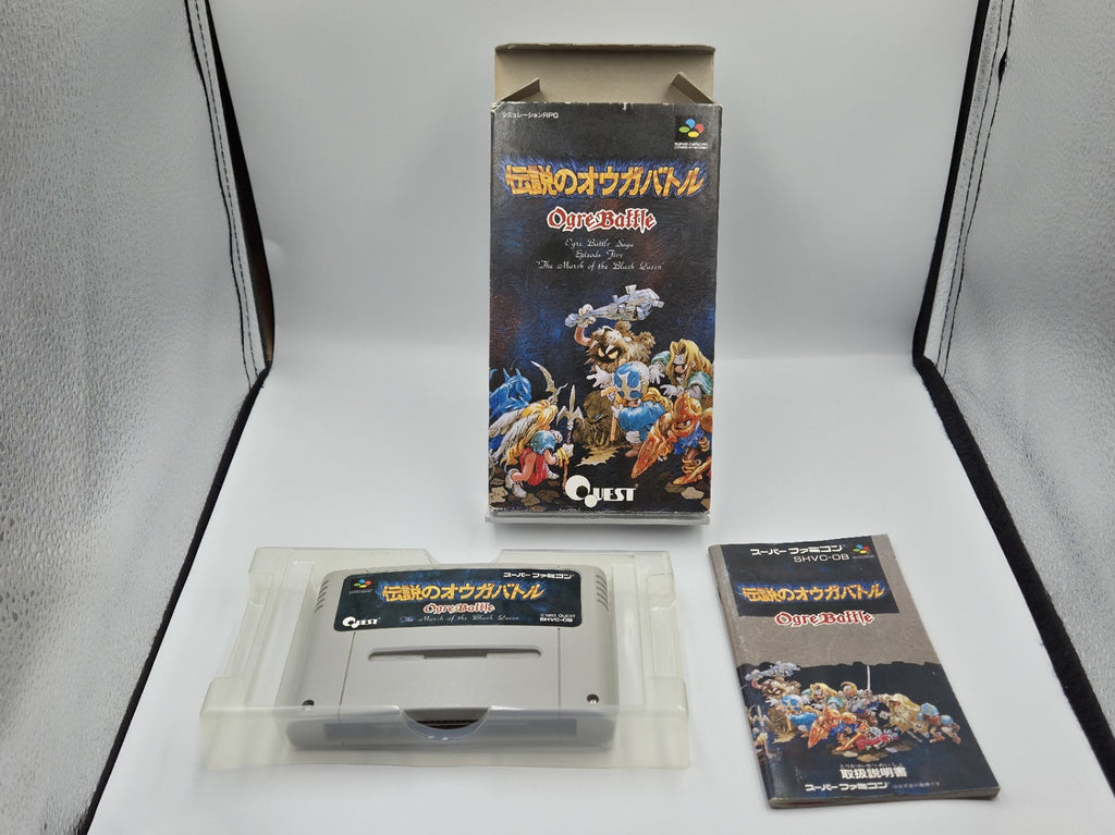 SFC Super Famicom Ogre Battle mit OVP und Anleitung Japan