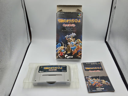 SFC Super Famicom Ogre Battle mit OVP und Anleitung Japan