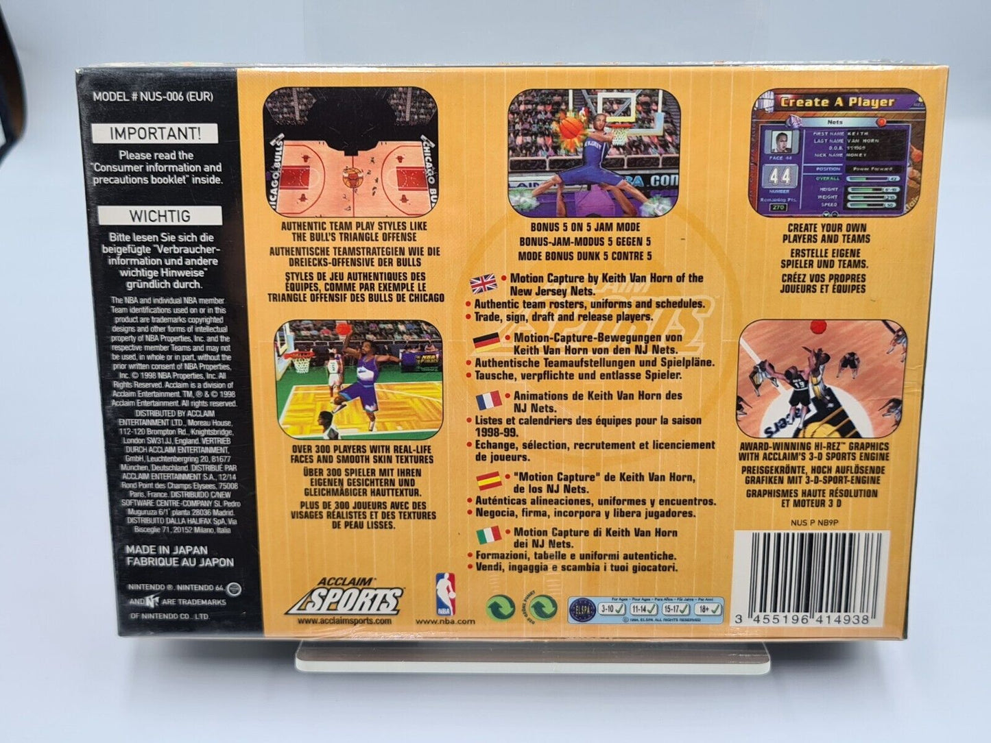 N64 Nintendo 64 NBA Jam 99 Sealed NEW NEU EUR - T-Retro-Games 