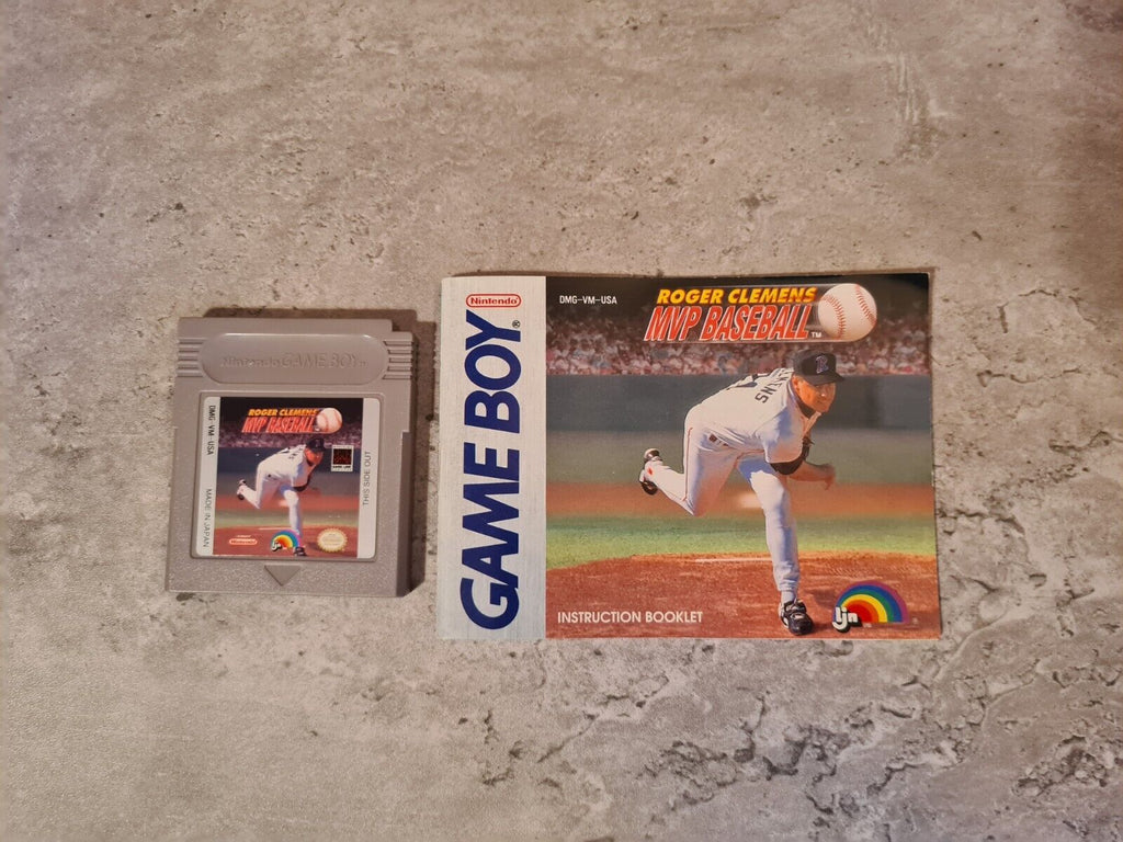 Nintendo Game Boy Classic Roger Clemens MVP Baseball mit OVP und Anleitung USA - T-Retro-Games 