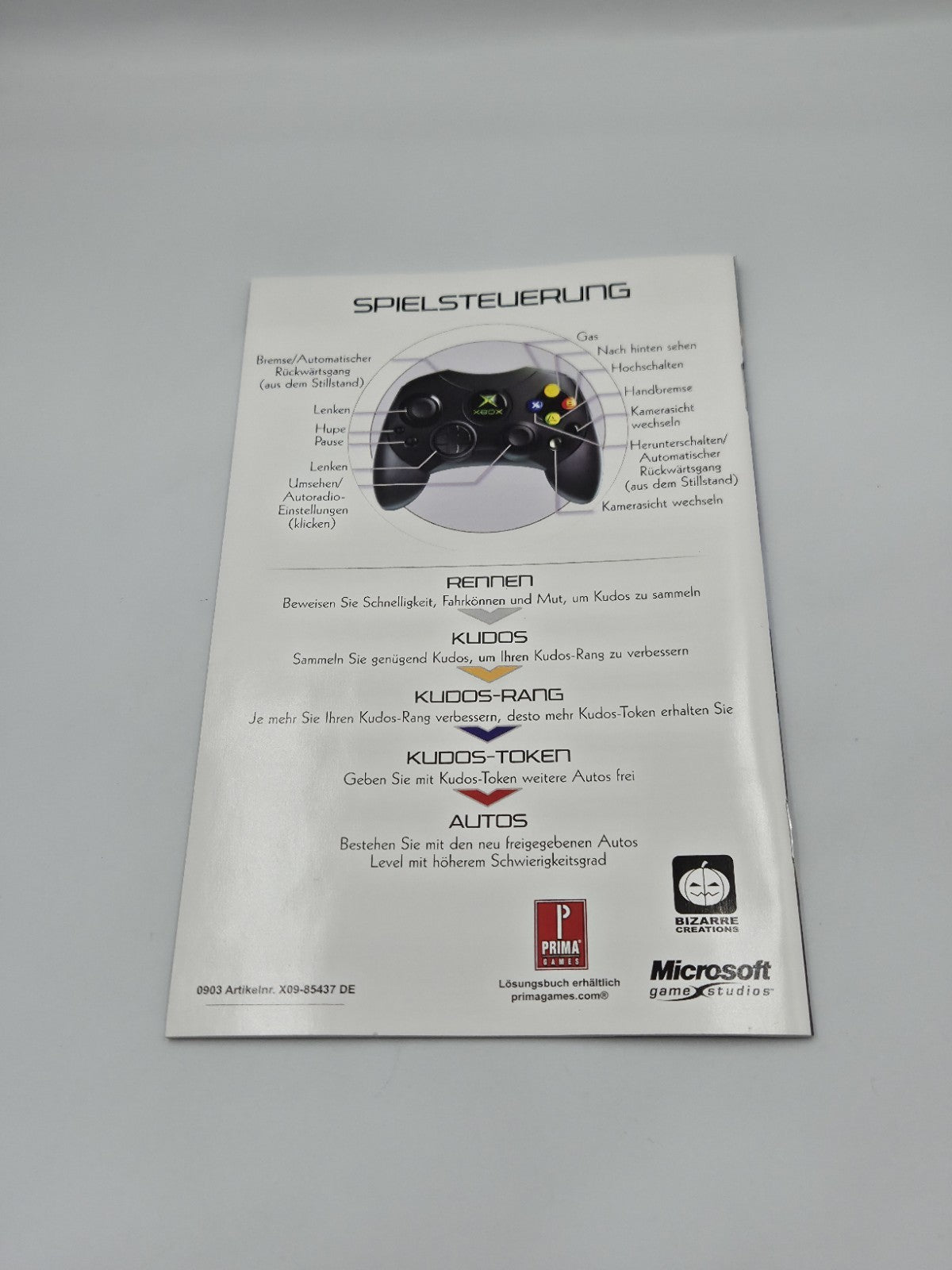 XBOX Spiel Project Gotham Racing 2 mit OVP und Anleitung Deutsch