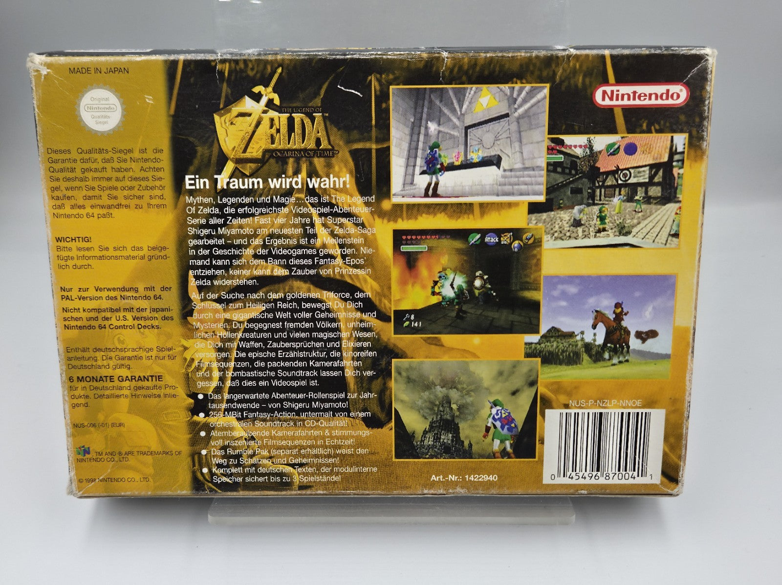 N64 Nintendo 64 The Legend of Zelda Ocarina of Time mit OVP und Anleitung NOE