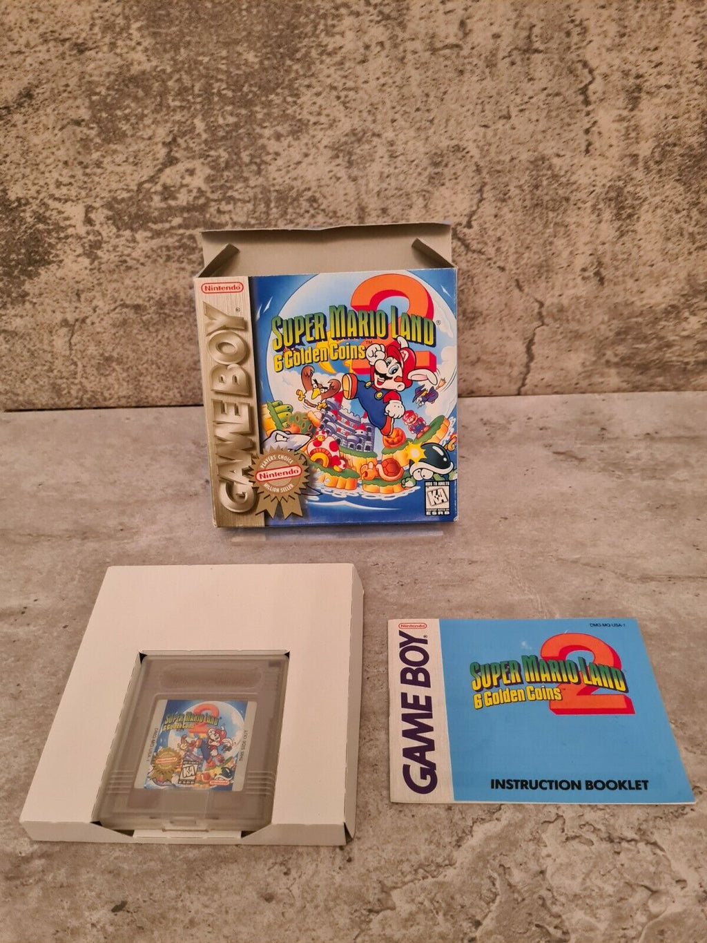 Nintendo Gameboy Super Mario Land 2 : 6 Golden Coins mit OVP und Anleitung USA - T-Retro-Games 