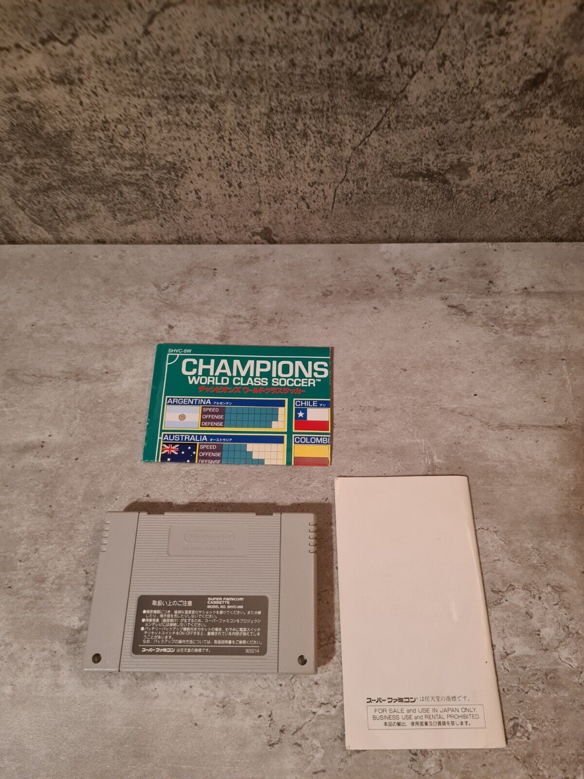 SFC Super Famicom Champions World Class Soccer mit OVP und Anleitung + Poster - T-Retro-Games 