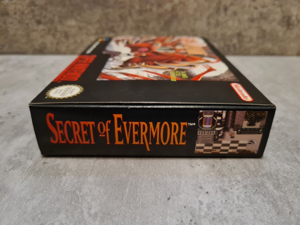 SNES Super Nintendo Secret of Evermore mit OVP und Anleitung + Poster HOL - T-Retro-Games 